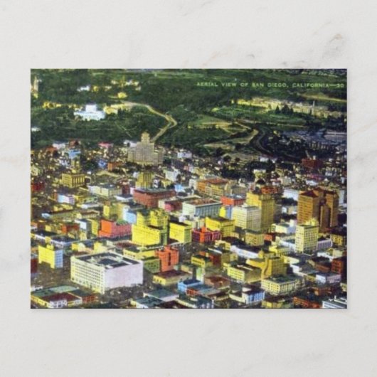 Alte Postkarte - San Diego, Kalifornien (Vorderseite)