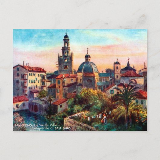 Alte Postkarte - San Remo, Italien (Vorderseite)