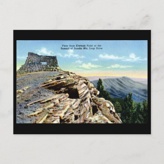 Alte Postkarte - Sandia Berge, New Mexico (Vorderseite)
