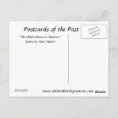Alte Postkarte - Santa Fe, New Mexico, USA. (Rückseite)