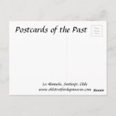 Alte Postkarte - Santiago, Chile (Rückseite)