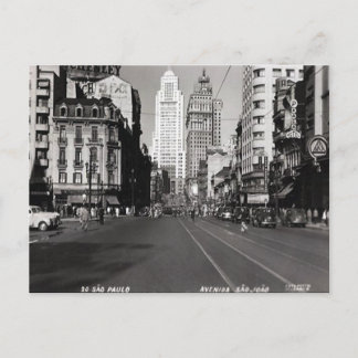 Alte Postkarte - São Paulo, Brasilien