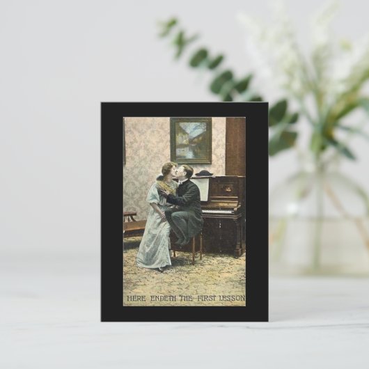 Alte Postkarte, schamloser Vicar Postkarte (Stehend Vorderseite)