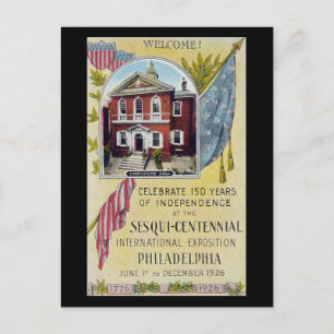 Alte Postkarte, Sesqui Centennial, Philadelphia PA Postkarte