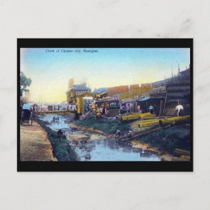 Alte Postkarte - Shanghai, China.