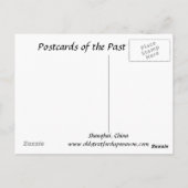 Alte Postkarte - Shanghai, China (Rückseite)