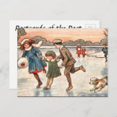 Alte Postkarte - Skaten für Kinder (Vorne/Hinten)