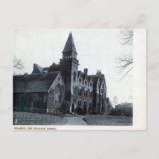 Alte Postkarte - Solihull Grammar School (Vorderseite)