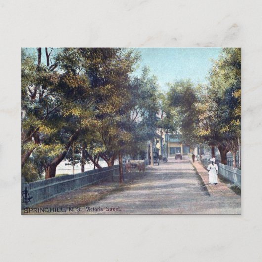 Alte Postkarte - Springhill, Nova Scotia (Vorderseite)