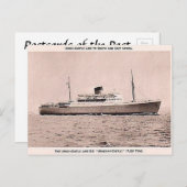 Alte Postkarte - SS Braemar Burg (Vorne/Hinten)