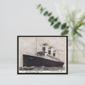 Alte Postkarte - SS Leviathan, Vereinigte Staaten (Stehend Vorderseite)