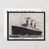 Alte Postkarte - SS Leviathan, Vereinigte Staaten (Vorne/Hinten)