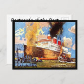 Alte Postkarte - SS Leviathan - Vereinigte Staaten (Vorne/Hinten)