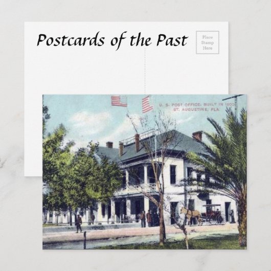 Alte Postkarte - St. Augustine, Florida (Vorne/Hinten)