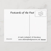 Alte Postkarte - St. Petersburg, Russland (Rückseite)