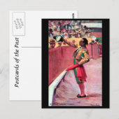 Alte Postkarte - Stierkampf (Vorne/Hinten)