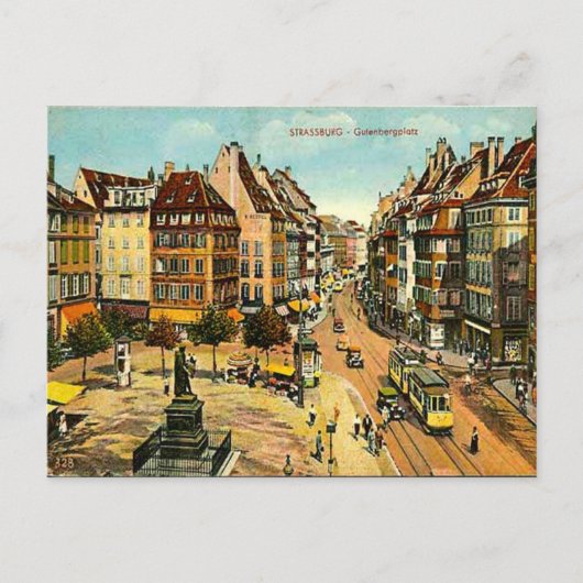 Alte Postkarte - Straßburg, Frankreich (Vorderseite)