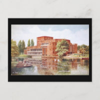 Alte Postkarte, Stratford-upon-Avon, Theater