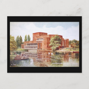Alte Postkarte, Stratford-upon-Avon, Theater Postkarte