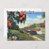 Alte Postkarte - "Streamliner" in Florida (Vorne/Hinten)