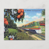 Alte Postkarte - "Streamliner" in Florida (Vorderseite)
