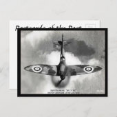 Alte Postkarte - Supermarine "Spitfire" (Vorne/Hinten)
