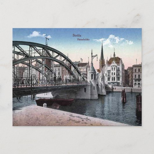 Alte Postkarte - Szczecin/Stettin, Polen (Vorderseite)