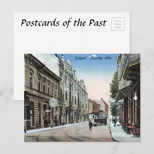 Alte Postkarte - Szeged, Ungarn (Vorne/Hinten)