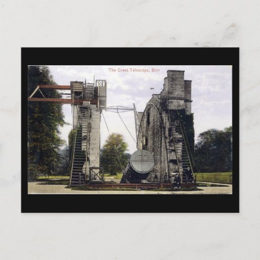 Alte Postkarte - Teleskop, Birr, Co Offaly (Vorderseite)
