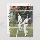 Alte Postkarte - Tennis (Vorne/Hinten)