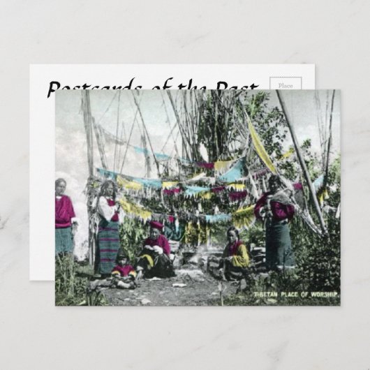 Alte Postkarte - Tibet (Vorne/Hinten)