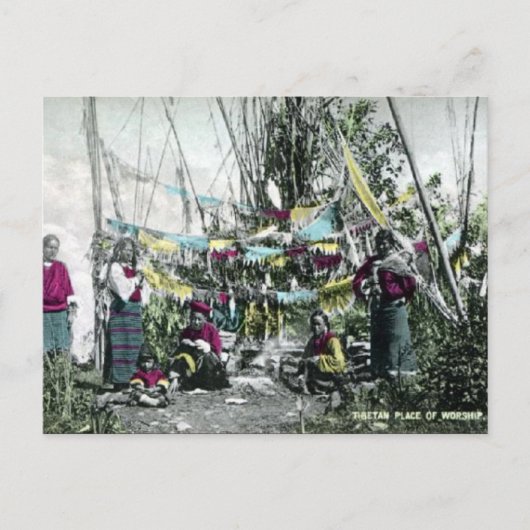 Alte Postkarte - Tibet (Vorderseite)