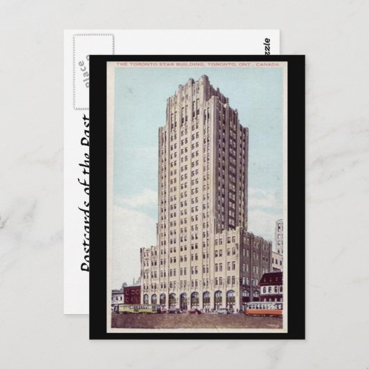 Alte Postkarte - Toronto Star Gebäude, Toronto, On (Vorne/Hinten)