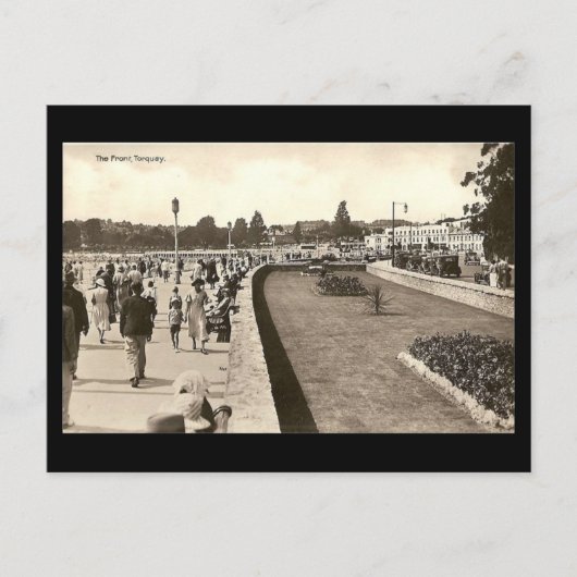 Alte Postkarte - Torquay, Devon (Vorderseite)