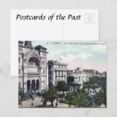 Alte Postkarte - Tunis, Kathedrale (Vorne/Hinten)