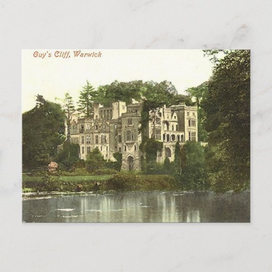 Alte Postkarte - Typ Klippe, Warwick (Vorderseite)