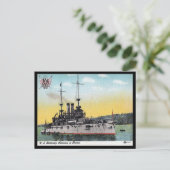 Alte Postkarte - US-Schlacht "Alabama" (Stehend Vorderseite)