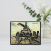 Alte Postkarte - US-Schlacht "Delaware" (Stehend Vorderseite)