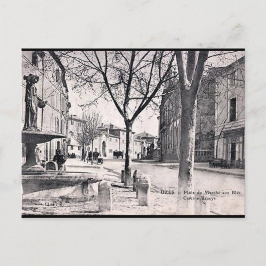 Alte Postkarte - Uzès, Gard, Frankreich. (Vorderseite)