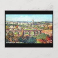 Alte Postkarte - Vallee de la Petrusse, Luxemburg