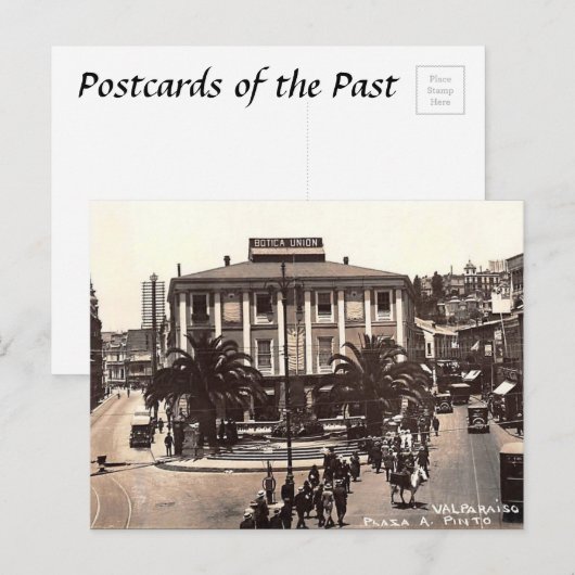 Alte Postkarte - Valparaiso, Chile (Vorne/Hinten)