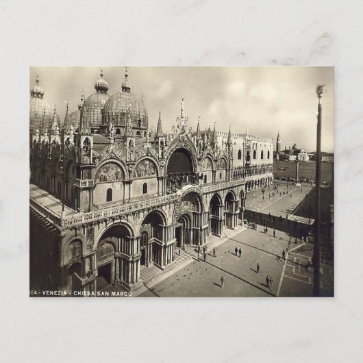 Alte Postkarte, Venedig, Chiesa San Marco Postkarte (Vorderseite)