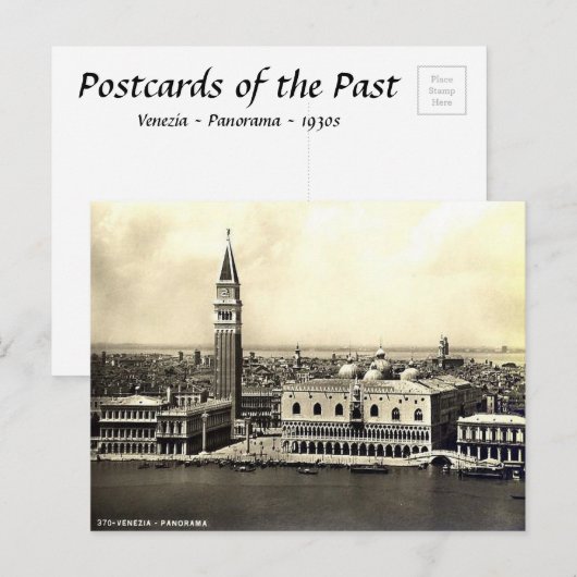 Alte Postkarte - Venedig - Panorama (Vorne/Hinten)