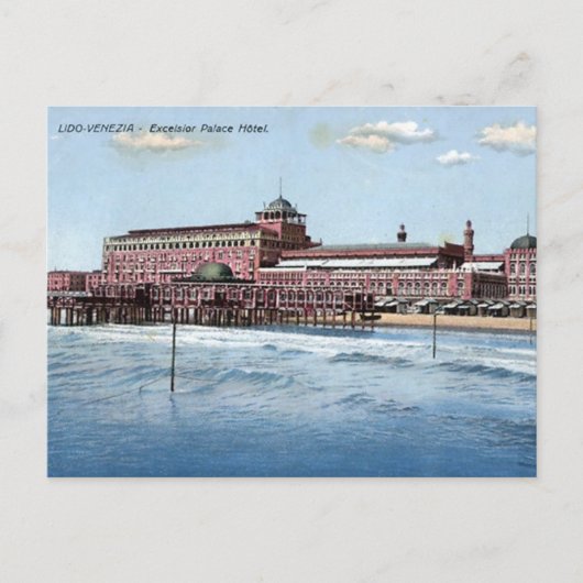 Alte Postkarte - Venice Lido, Italien (Vorderseite)