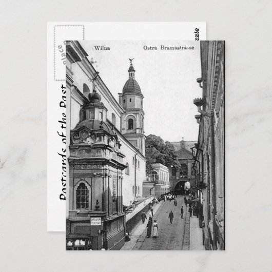 Alte Postkarte - Vilnius, Litauen (Vorne/Hinten)