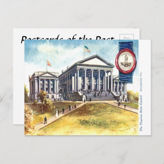 Alte Postkarte - Virginia Staat Hauptstadt (Vorne/Hinten)