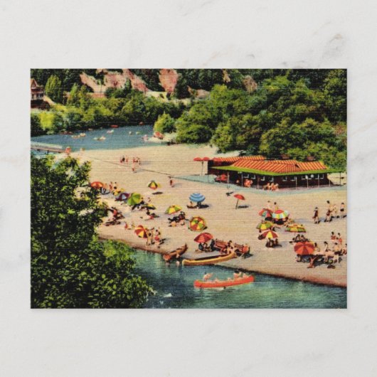 Alte Postkarte vom Russian River Beach (Vorderseite)