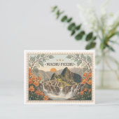 Alte Postkarte von Machu Picchu Peru (Stehend Vorderseite)