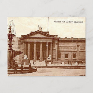 Alte Postkarte - Walker Art Gallery, Liverpool