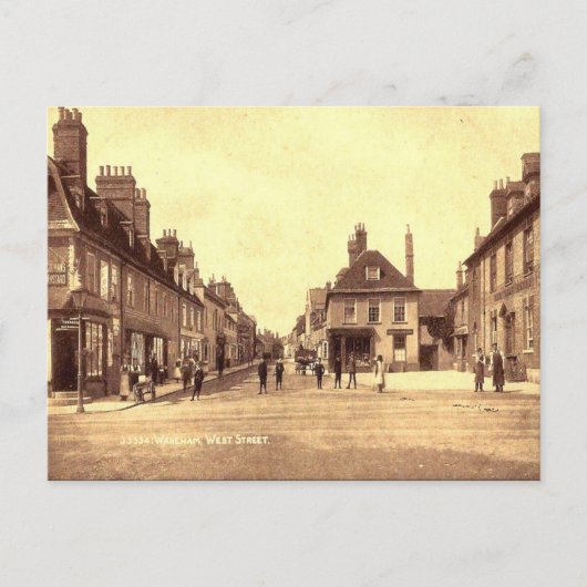 Alte Postkarte - Wareham, Dorset (Vorderseite)